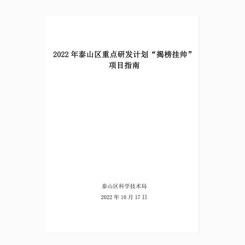 重大專(zhuān)項(xiàng)指南